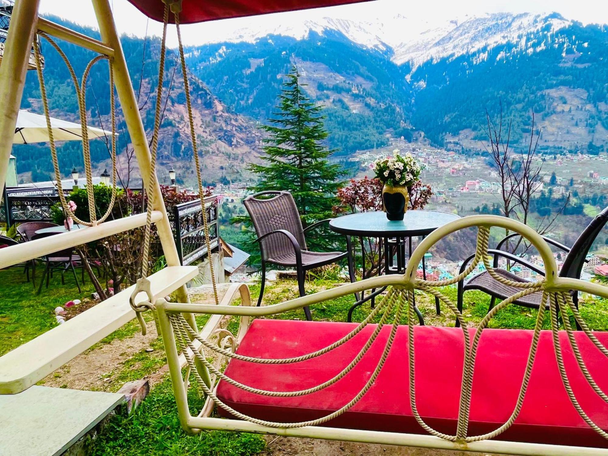 The Manu Emerald # Farmhouse # Top Selling Cottage In Manali # Peaceful Heritage Cozy Stay # Lawn With Bonfire # Most Awarded Luaran gambar