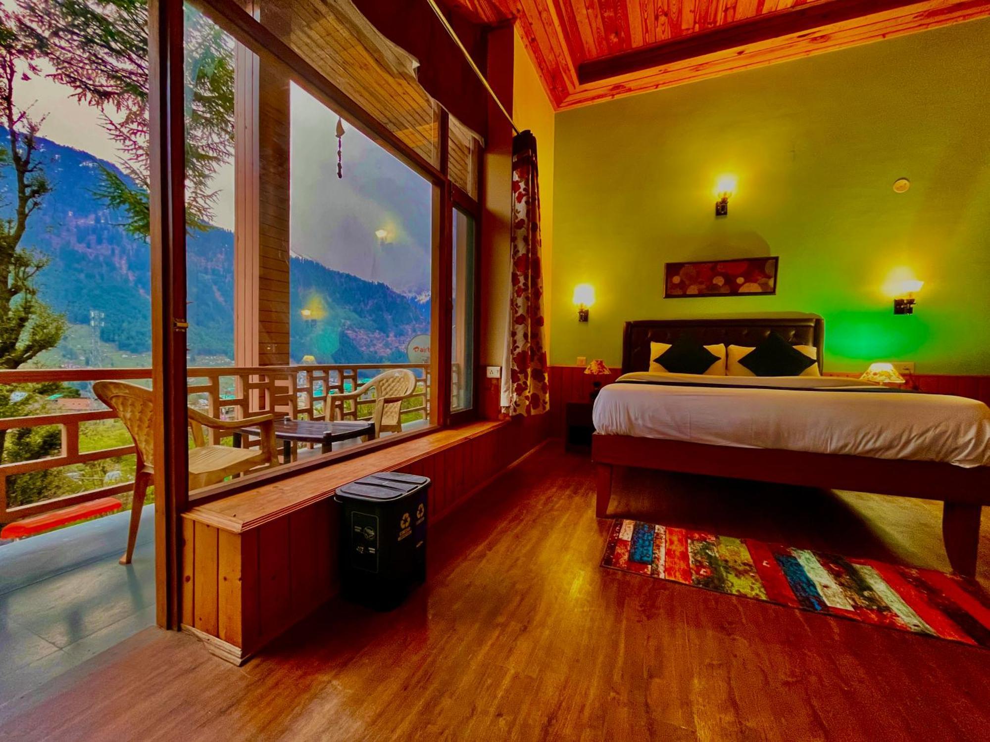 The Manu Emerald # Farmhouse # Top Selling Cottage In Manali # Peaceful Heritage Cozy Stay # Lawn With Bonfire # Most Awarded Luaran gambar